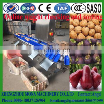 Factory Sales mango orange waxing and grading machine , weight sorting machine