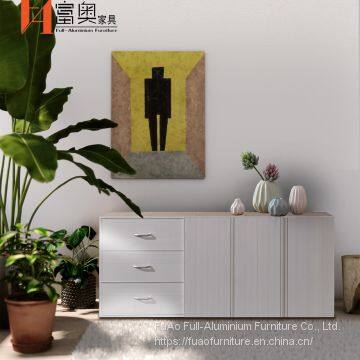 All Aluminum Living Room Cabinet Furniture Side Cabinet