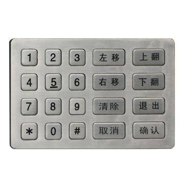 Metal atm keypad mechanical code lock keypad