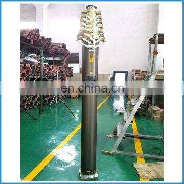 25m Military Elevated Testing and Mobile Radar Pneumatic Locking Collars Mast