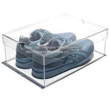 Customized Transparent Plexiglass Aceylic Shoe Box photo-3