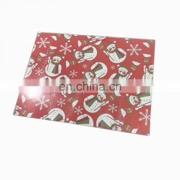 Surface Saver Christmas Non-slip Glass Cutting Board