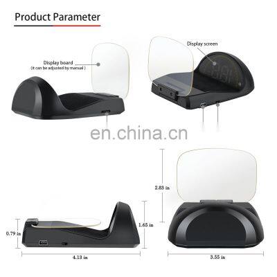 5inch OBD2 Car Diagnostic Tool Car HUD Mirror Head Up Display Speed RPM Volt Water Temp photo-5
