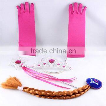 Queen Elsa Princess Anna Magic Wand + Rhinestone Tiaras + Hair Crown + Glove Girl Gift SET SU041 photo-3