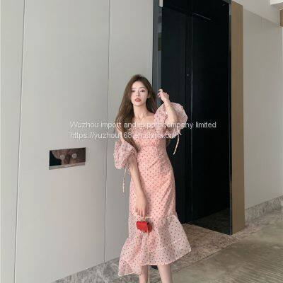 Rongmei [zz0312020] elegant and comfortable cotton hemp French elegant V-neck medium sleeve knitted cardigan