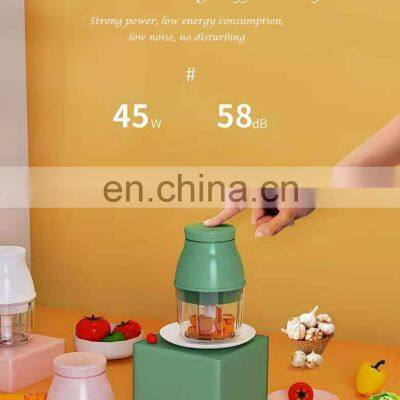 Hot Selling Model 45W 100ML 250ML Rechargeable Portable Food Processor Chopper Mini Garlic Food Chopper photo-5