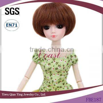 High quality short brown bjd doll wigs dropship products