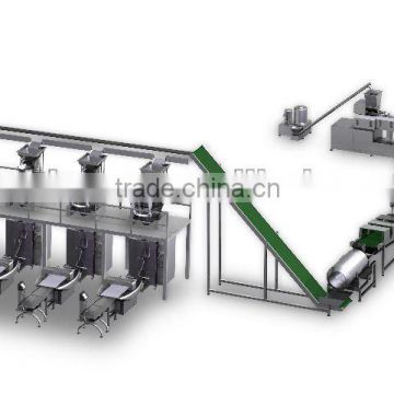 Mexed rice cracker snacks packaging line