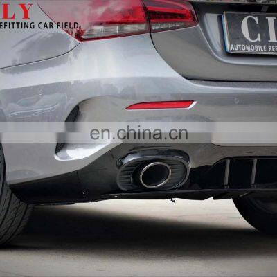 Genuine Tips For 2019+ Mercedes Benz A Class W177 Upgrade A35 AMG Diffuser With Exhaust Pipe