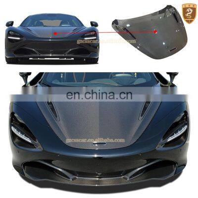 Best Selling 3K Real Carbon Fiber Fabric Car Bonnet Hood Scoop Cover For McLaren 720S