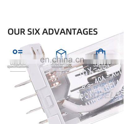 JQX-38F 3Z 40A Power Relay Intermediate Relay Electromagnetic Relay 11pin DC12V DC24V AC110V AC220V With Base photo-5