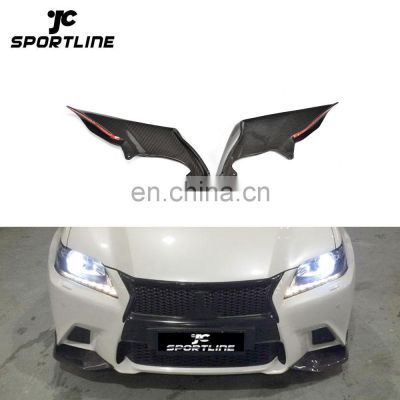 Car Carbon Fiber Front Bumper Splitter for Lexus GS350 13-15 spoiler