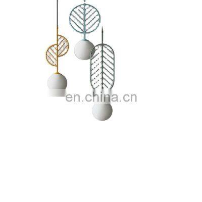 Glass Ball Hanging Light Chandelier Modern Round Living Room Pendant Light House Hanging Lamp