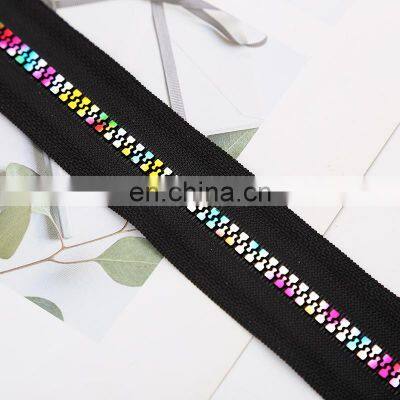 Customized Wholesale Rainbow Zipper Garment Supplies Colorful Resin Zipper photo-2