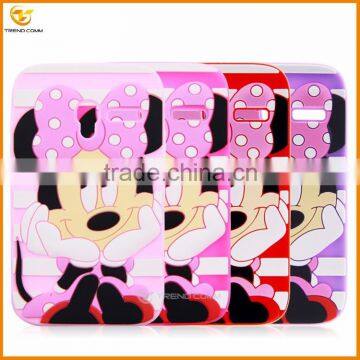 3d cartoon thick silicon shockproof cover for alcatel one touch pixi 3 3.5 4009d