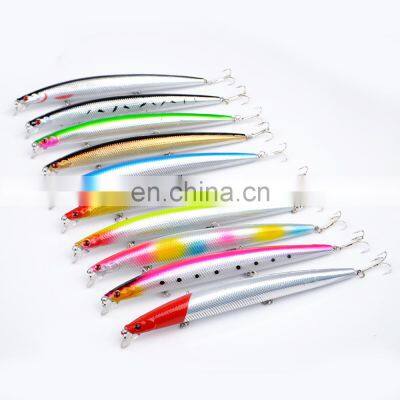 New arrival 18cm/25g 10 colors AD-sharp treble hook carbon steel 2X class strength minnow fishing lure