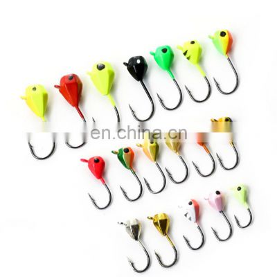 1g 1.5g 1.6g 2.5g 5.0g  Ice Fishing 5 pcs / pack 20 Colors Ant Drop  Fishing Lures Ice Fishing Jig Head