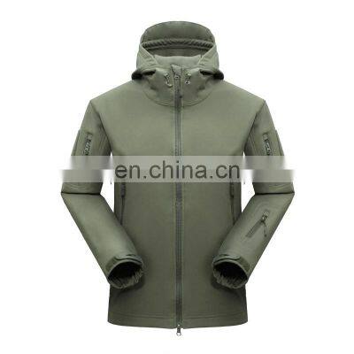 Wholesale outdoor army fan windbreaker autumn and winter plus velvet warm TAD shark skin soft shell j mountaineering suit