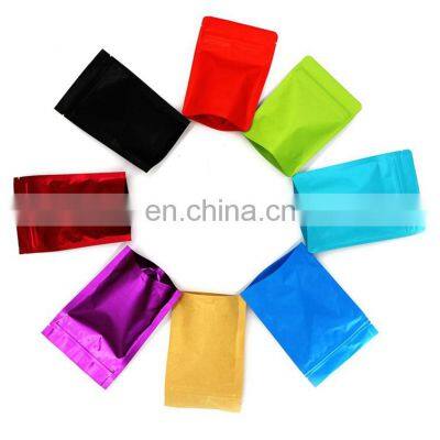 70g Stock High Barrier Various Size Matte Black Aluminum Foil Stand Up Pouch