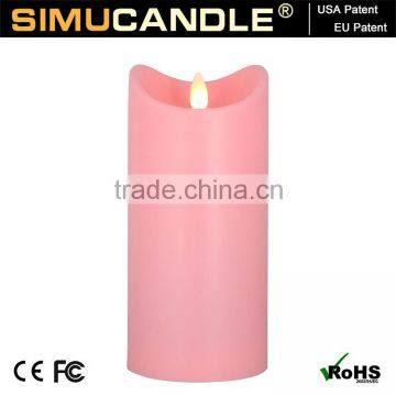 LED Taper Candle With Moving Wick With Timer and Remote Control for Home Decoration