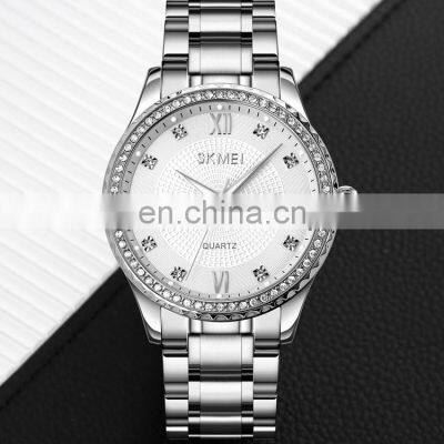 SKMEI 9262 Custom Logo Metal Style Luxury Stainless Steel Watches Men Wrist Quartz Watch