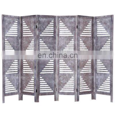 Wooden Foldable Panel Partition Wall Divider