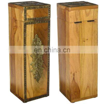 High-end solid wood creative red wine packing gift box