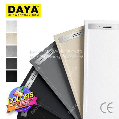 Accessories Solid Shower Tray Pure Acrylic Solid Surface Stone Floor Shower Tray photo-4