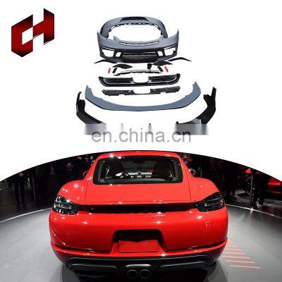 CH New Design Car Upgrade Black Bumper Front Lip Brake Light Kit Conversion Bodykit For Porsche 718 2016-2018 to GTS