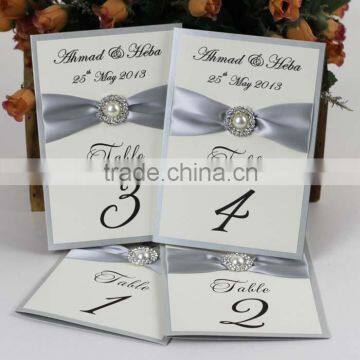 2016 High Quality Friendly Paper Beautiful Table Cards with Buckle