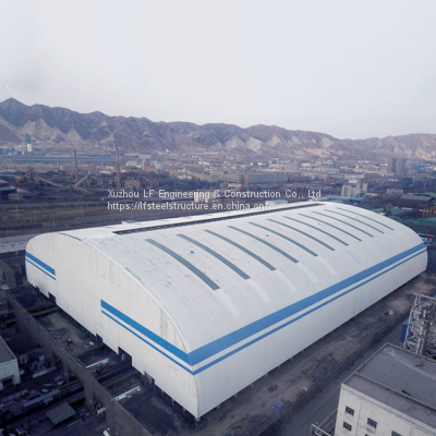 LF steel structure space frame roof cover for dry coal shed