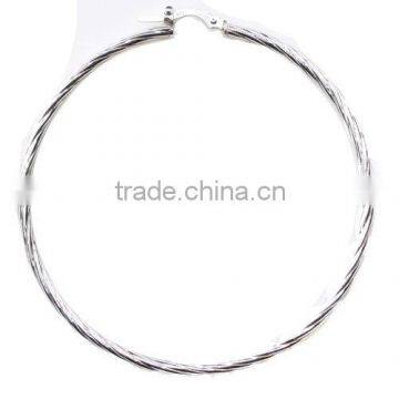 Fashion Jewelry Jewelry findings Brass Twist silk hoop Earrings