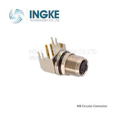 YKM8H304FV cross 3-2172091-2 M8 Connector Female Sockets Solder