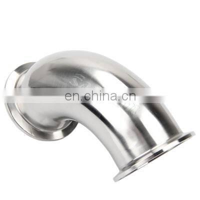 Sanitary Polishing Stainless Steel Forging Clamp Short-type Welded Elbow Pipe Fitting 90 Degree Elbow photo-4