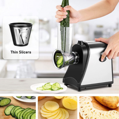 OEM/ODM Multi Function Electric Chopper / Grinder / Multi Electric Chopper Salad Machine / Roller Chopper / Slicing and Shredding Kitchen Vegetables photo-4