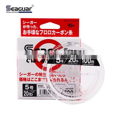 SEAGUAR white 100m Fishing Fluorocarbon Line  Surface Coating Treatment fluorocarbon fishing line