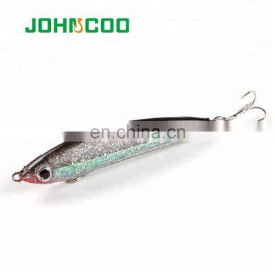 JOHNCOO Soft Bait Pencil 80mm 14.9g Sinking Pencil Lure Depth Pencil Fishing Lure