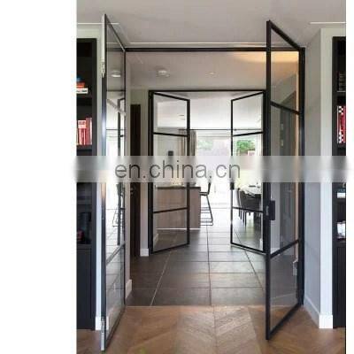 elegant design aluminum tempered glass interior glass doors interior doors casement door for house and commercial building