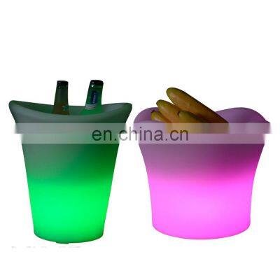 nightclub bars restaurant New Products Whiskey Beverage led Wine Chiller Plastic Led Beer Ice Bucket with Speakers