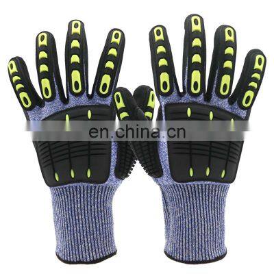 Nitrile Cut Resistant TPR Architecture Industrial Gloves Anti Impact Safety Cut5 Mechanical Work Glove photo-2