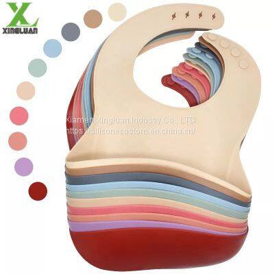 Hot Selling Soft Silicone Safe for Baby and Easy to Clean Waterproof Baby Bibs photo-3