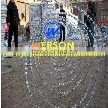 werson Spiral cross concertina razor barbed wire