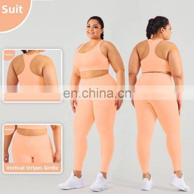 Custom Eco High Impact Seamless Sports Racer Back Gym Sexy Bra Women Plus Size Yoga Top