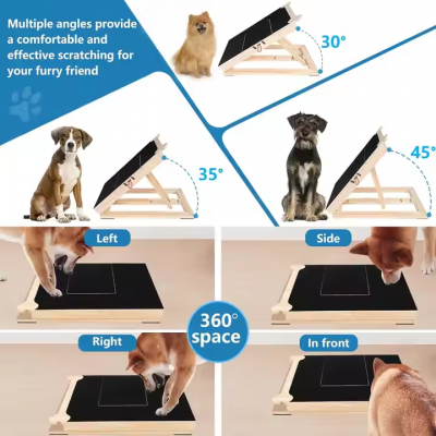 MEOW LOVE Multi-functional Dog Nail Care Tool Large Dog Scraper Treatment Drawer for Easy Nail Sharpening Scissors Pet Bowl Feeder photo-3