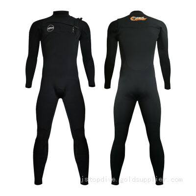 4/3mm Super Stretch Neoprene Men Chest Zip Wetsuit photo-2