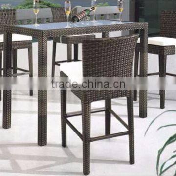 Woven Furniture Great Waterproof bar table and chair outdoor furniture