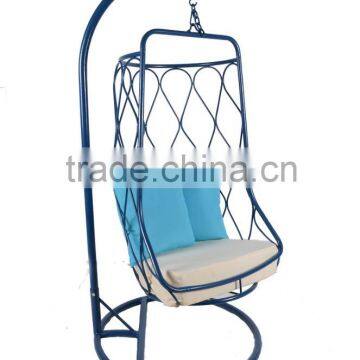 High Quality Top Furniture pe Rattan Aluminium Frame Swing Chair for Sale