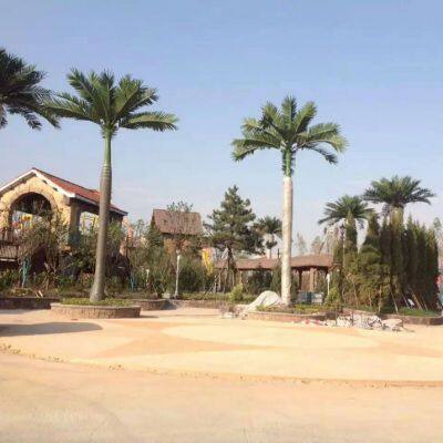 Factory Make High Quality Types of Palm Trees 12 Foot UV Resistant Outdoor Ornamental Artificial Large Date Palm Coconut Tree photo-2