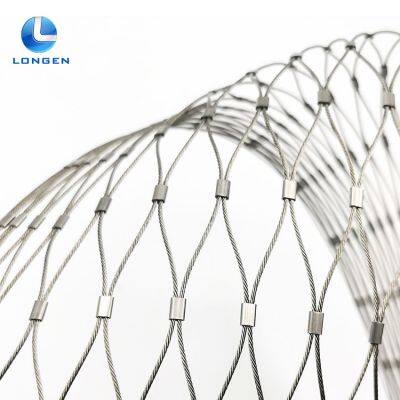 Wholesale 316 Stainless Steel Cable Helideck Perimeter Net Safety with Plain Weave Style Woven Technique for Helideck Protection