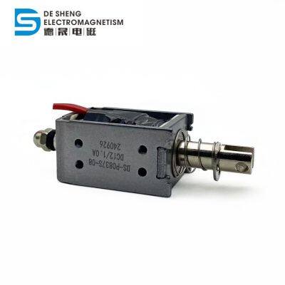 Dc 12v Electric Solenoid Return Push Pull Linear Electromagnet Long Stroke Push-pull Type Solenoid photo-3
